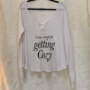 Wildfox Couture Get Cozy Lagoon Henley